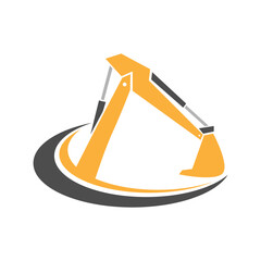 Excavator icon image design