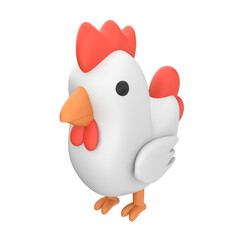 Chicken 3D Illustration