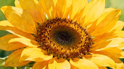 Obraz premium Bright Yellow Sunflower Close Up
