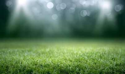 Fototapeta premium green spots field with spotlights