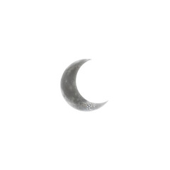 Obraz premium Crescent moon in black sky