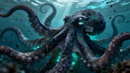 Giant Octopus Monster Sea Creature