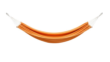 Orange hammock suspended On Transparent Background