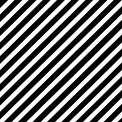 Black and white diagonal parallel stripes create a simple and bold geometric pattern