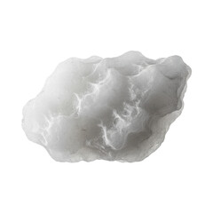 Fototapeta premium White cloud shape isolated on black background
