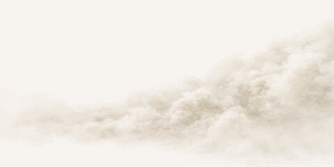 White cotton swabs isolated on a white background create an abstract texture resembling soft winter clouds or light steam drifting over a calm blue ocean wave © NUR 0.2