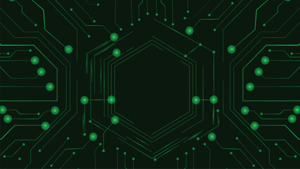 Abstract circuit board futuristic technology processing background © lado
