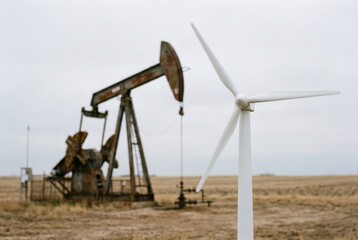 Sustainable Wind Energy Replacing Fossil Fuel Oil Pump Concept