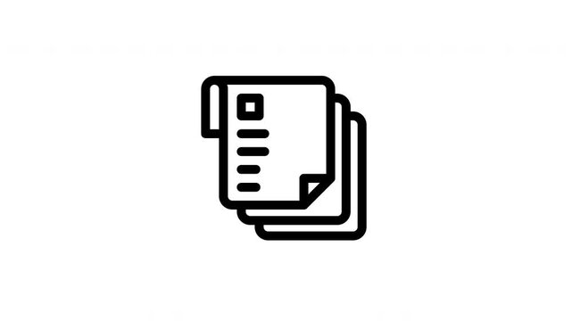 document animated icon