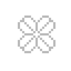 Four Leaf Clover Pixel Art