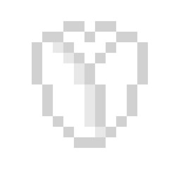 White Rose Flower Pixel Art