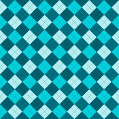 blue plaid fabric checkered seamless pattern