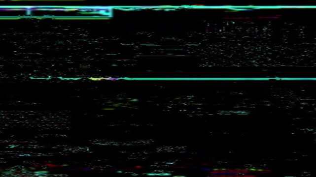 broken screen failure glitch effect video