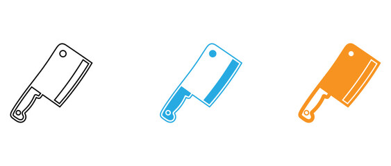 Three types of handheld power tool designs depicted in minimalist icons isolated on transparent background, Vector © Md