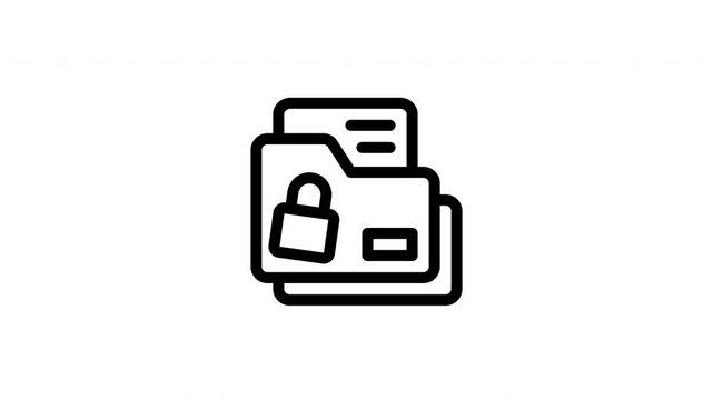 secure folder animated icon