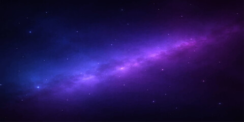 Abstract blue space background with bright stars and deep galaxy sky © Tanvir