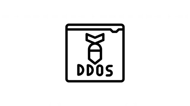 DDoS animated icon