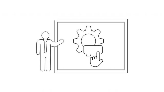 Presentation on Technology and Automation - A Simple Line Drawing.