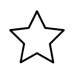 Five-pointed star symbol for rating, success, or excellence