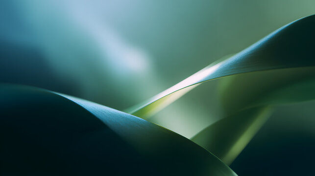 Green Leaf Nature Wallpaper with Soft Light and Natural Texture