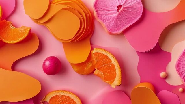 Seamless pattern with colorful pink and yellow flowers featuring sweet candy colors and heart decorations for a healthy love of floral easter cake aesthetics