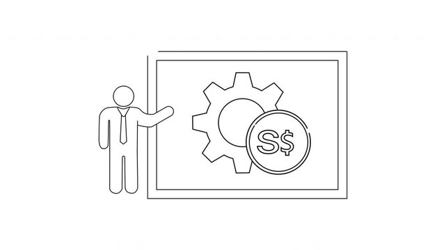 Singapore Dollar Financial Presentation - Business and Economy Concept.