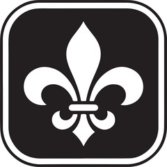 Fleur de lis - ornament icon vector © Masud