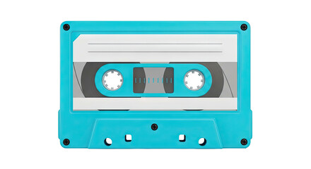 Naklejka premium Turquoise Audio Cassette Tape