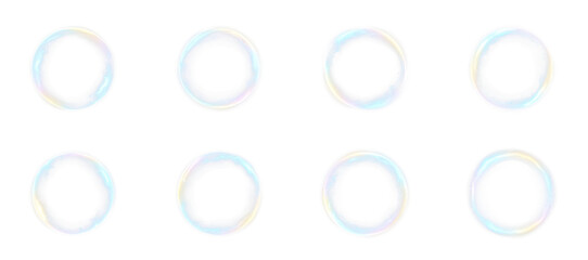 Fototapeta premium Lightning charged bubble collection PNG isolated on transparent background featuring floating glass spheres with electric sparks and dynamic energy effect