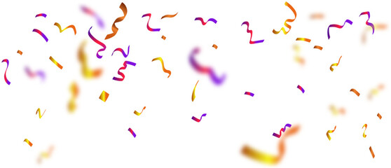 Obraz premium Illustration of colorful confetti pieces floating down