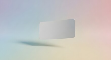 A sleek, modern, white smartphone floating against a vibrant gradient background