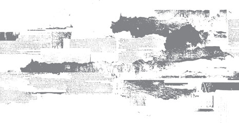 Obraz premium Gray textured abstract shapes overlaying faint text fragments grunge distressed