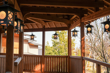 神社のランタン