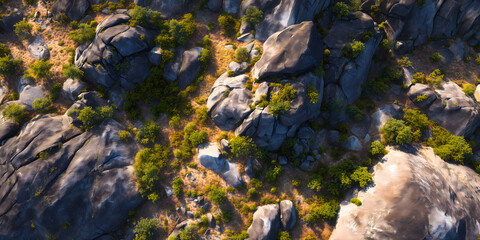 Obraz premium Spring Rocky Plain