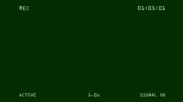 Transparent CCTV night vision tactical surveillance interface overlay with green NVG screen glow recording indicator timestamp and analog security display effect in 4K