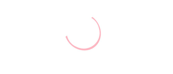 A pink semicircular paper texture, flat geometric design, placed on a transparent background.