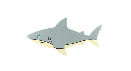 Fototapeta premium Stylized Gray Shark Toy or Decoration