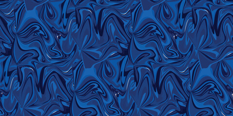 Abstract swirling blue paint texture seamless marble effect background for graphic design and artistic concepts EPS Vector