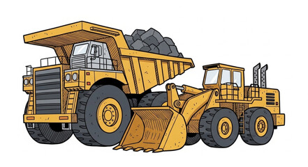 Heavy Duty Mining Dump Truck. © kadon