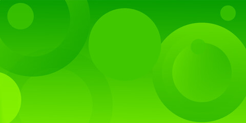 Abstract green background with circles. Dynamic shapes composition. Eps10 vector