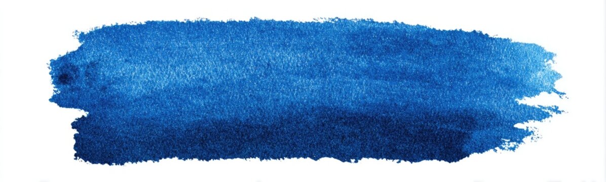 A rectangular watercolor wash in shades of blue against a white background. It's textured and imperfect