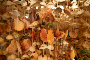 Souvenirs made from seashells