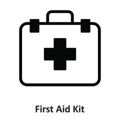 Fototapeta premium First Aid Kit Vector icon which can easily modify or edit