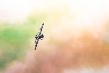 Frecce Tricolori Air Show. Thrilling Flight