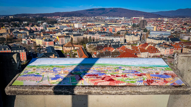 A beautiful day in the city of Belfort in France on February 24th 2026