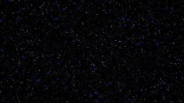 Moving through space, stars, spots. Abstract background on a black background.