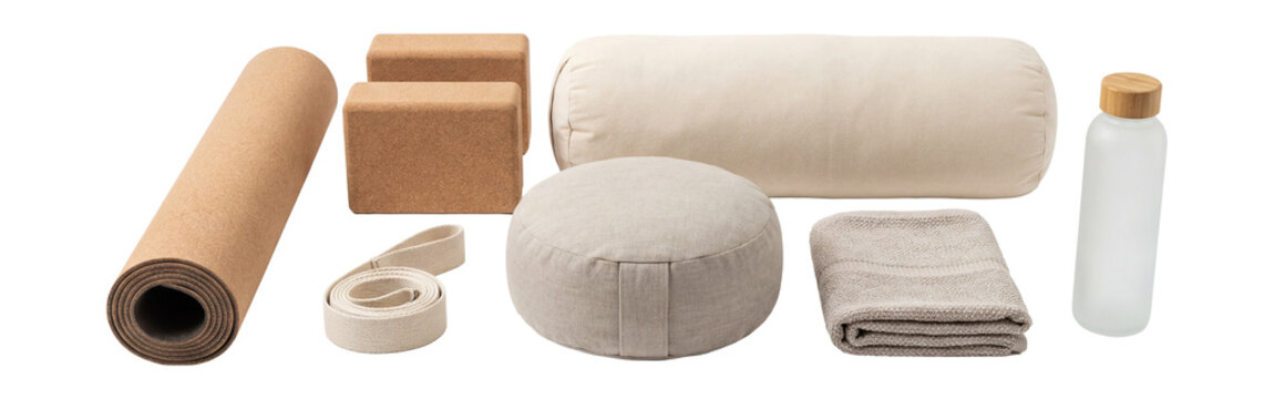 Neutral yoga studio props .