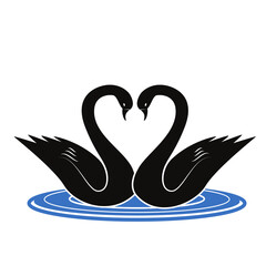 Obraz premium vector image of a swan