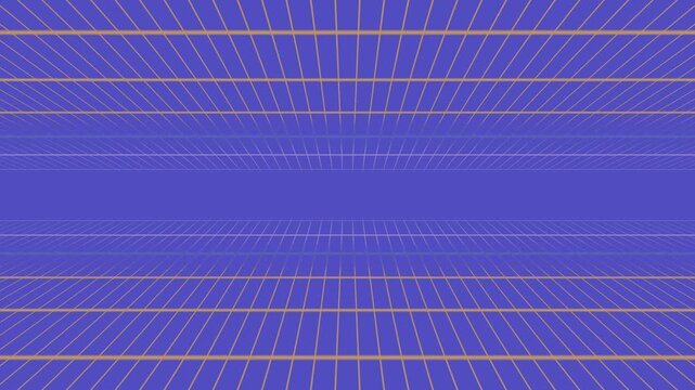 Perspective Indigo Gold Grid Retro Futuristic Background