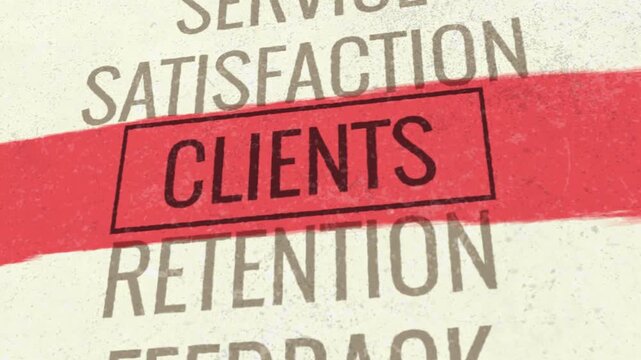 Clients 3D Scrolling Title Animation